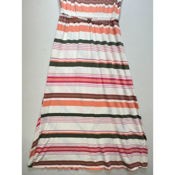 Old Navy Womens Sleeveless Chevron Striped Maxi Dress Size 1X Multicolor Summer - Picture 12 of 13